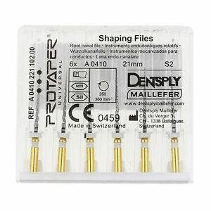 ProTaper Universal S2 (6 шт-25мм) Dentsply Sirona ендо-інструмент для формування каналу A0410225G0203 фото