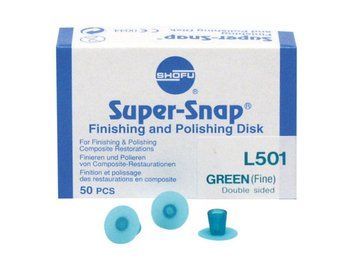 Диск Super-Snap L501 Shofu (50 шт) фінішний двосторонній широкий дрібне зерно L501 фото