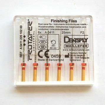 ProTaper Universal F2 (6 шт-25мм) Dentsply Sirona ендо-інструмент для формування каналу A0411225G0203 фото