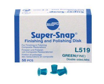Диск Super-Snap L519 Shofu (50 шт) фінішний односторонній вузький дрібне зерно L519 фото