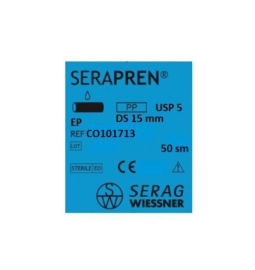 Serapren CO 101713 Serag Wiessner поліпропілен (5/0-50см-DS-15мм) 10 шт. CO101713 фото Serapren CO 101713 Serag Wiessner поліпропілен (5/0-50см-DS-15мм) 10 шт. CO101713 фото