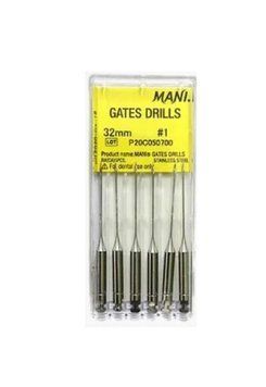 Машинні розширювачі гирла каналів Gates Drills MANI #1 (6 шт., L 32 мм) P19F003000 фото