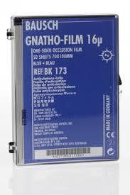 Gnatho-Film ВК173 16&micro;m (50 листів 70х100мм одностороння) Bausch оклюзійна плівка BK173 фото