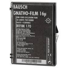 Gnatho-Film ВК170 16µm (50 листів 70х100мм одностороння) Bausch оклюзійна плівка BK170 фото Gnatho-Film ВК170 16µm (50 листів 70х100мм одностороння) Bausch оклюзійна плівка BK170 фото