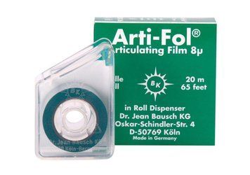 Arti-Fol ВК26 8&micro;m (20мх22мм двостороння) Bausch  артикуляційна фольга BK26 фото