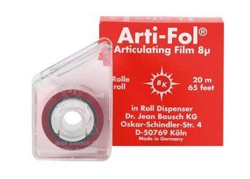 Arti-Fol ВК21 8&micro;m (20м х22мм одностороння) Bausch артикуляційна фольга BK21 фото